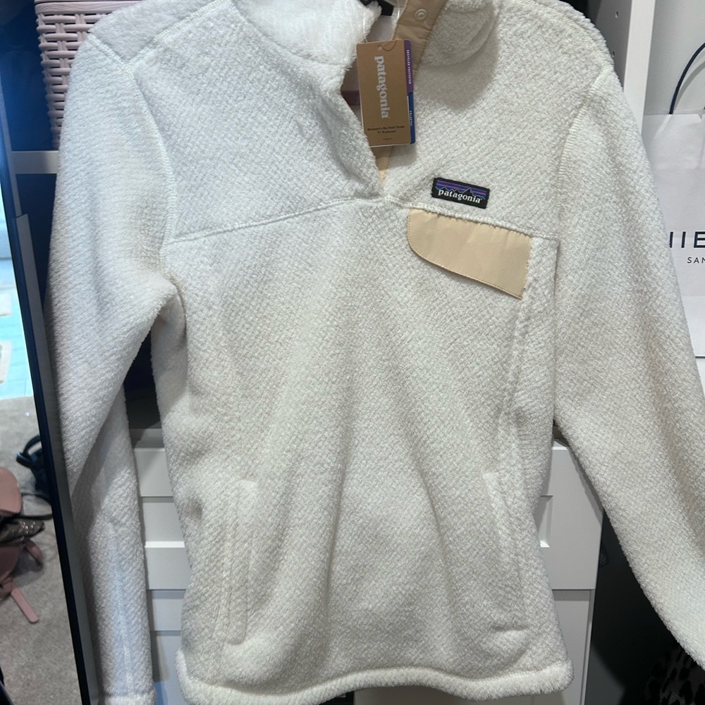 Patagonia Women's Cream Cowl Neck Sweater